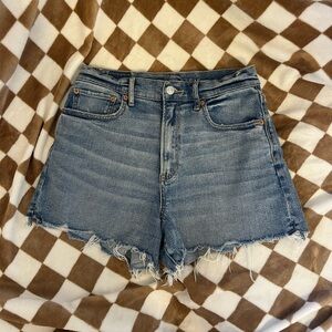 American Eagle Outfitters Highest Rise 90s Boyfriend Blue Jean Shorts (size 6)